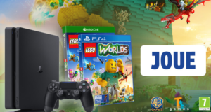 Console PS4 + 1 jeu vidéo Lego Worlds