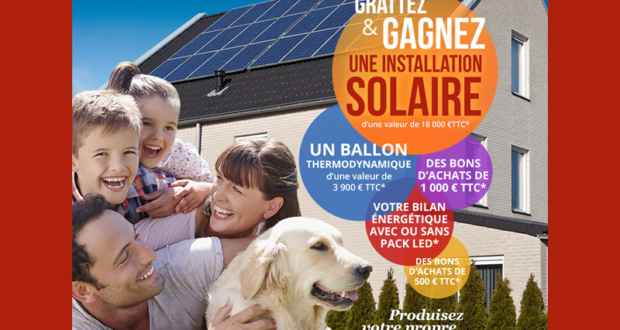 Gagnez une installation solaires (valeur 18000 euros)