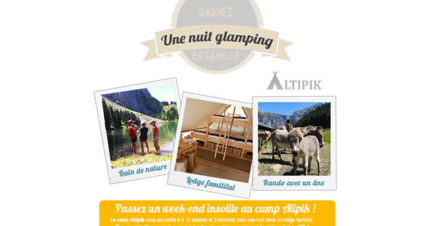 Week-end en loge famille dans un camp Altipik