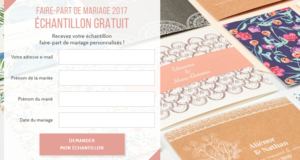 Échantillon faire-part de mariage personnalisés