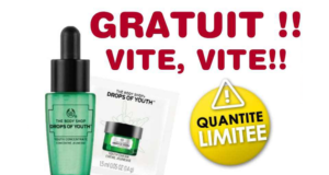 Échantillon gratuit du soin Drops of Youth The Body Shop