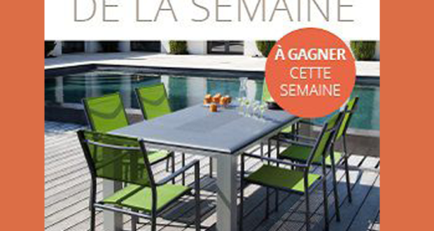 2 salons de jardin comportant 1 table + 6 chaises