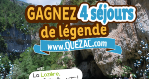 2 séjours en couple et 1 séjour en famille en Lozère