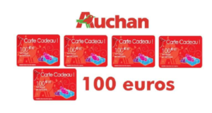Cartes cadeau Auchan de 100 euros