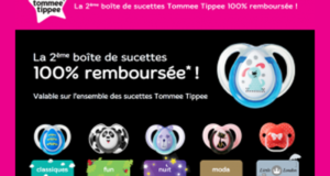 Sucettes Tommee Tippee 100% remboursés