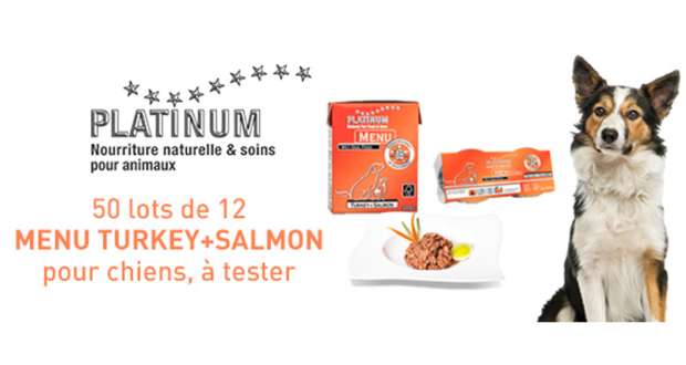 Test produit MENU Turkey + Salmon PLATINUM