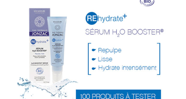 Testez le Sérum H2O Booster - REhydrate + d'Eau Thermale Jonzac