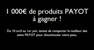 1 lot de 1000 euros de produits de soins Payot