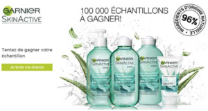 100000 échantillons gratuits Garnier SkinActive