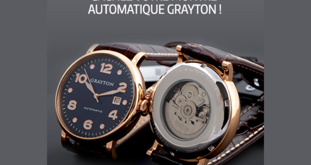 2 montres automatiques Grayton au choix