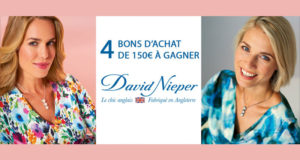 4 bons d'achat David Nieper de 150 euros