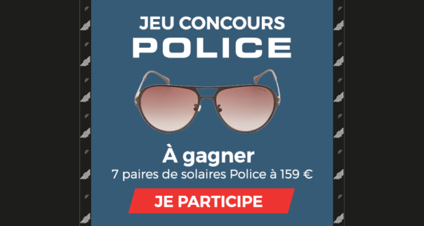 7 paires de solaires Police