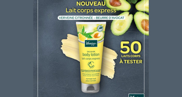 Test produit, Lait corps express - Verveine citronnée