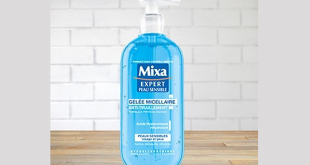 Testez la gelée micellaire anti-tiraillement de Mixa