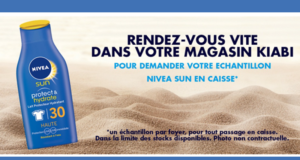 Échantillons gratuits, Crème solaire Nivea Sun