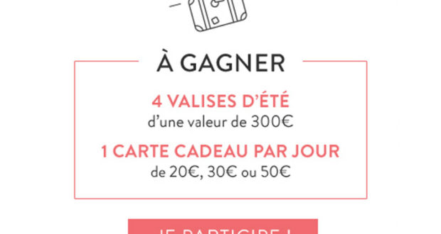 4 valises contenant votre liste de produits choisis