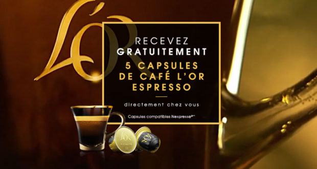 45000 capsules à café L’Or Espresso Gratuites
