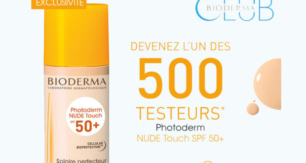 500 soins solaires Bioderma Photoderm à tester