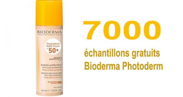 7000 échantillons gratuits Bioderma Photoderm