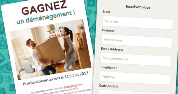 Chèque bancaire de 1500 euros pour votre déménagement