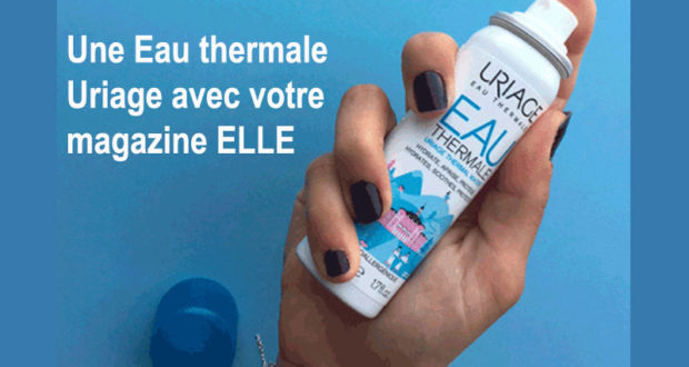 Une Eau thermale Uriage avec votre magazine ELLE