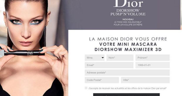 Échantillon gratuit Mini mascara Diorshow Maximizer 3D