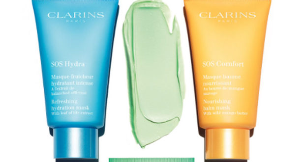 10000 échantillons gratuits du Masque SOS Hydra de Clarins Paris