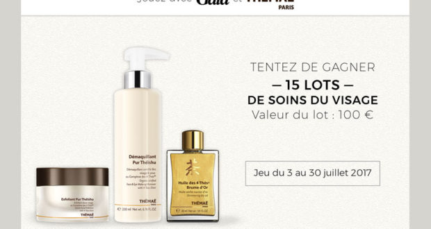 15 lots de 3 produits de soins du visage Thémaé