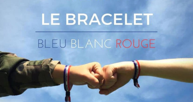 Bracelets bleu-blanc-rouge gratuits
