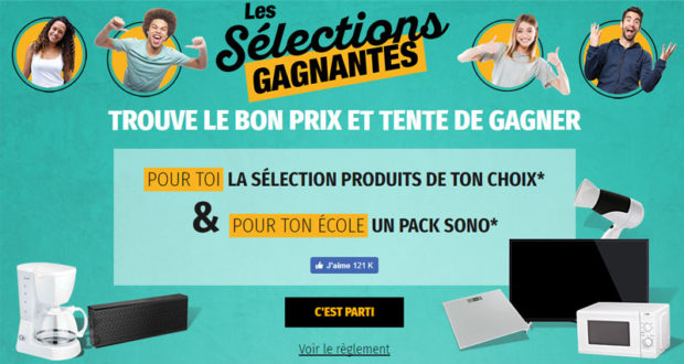 Sélection de produits au choix parmi 4 listes