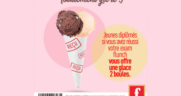 Une glace offerte pour tous les jeunes diplômés