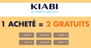 1 article Kiabi acheté = 2 gratuits