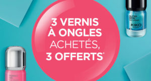 3 vernis à ongles achetés = 3 vernis offerts