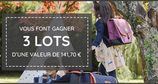 Cartables Tann's, sac polochon, trousse de toilette