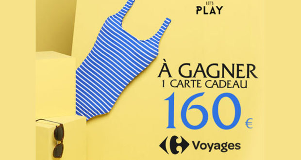 Carte cadeau Carrefour Voyage de 160 euros