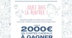 Carte cadeau VertBaudet de 2000 euros