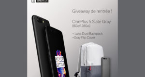 Smartphone OnePlus 5 + 1 sac à dos + 1 étui