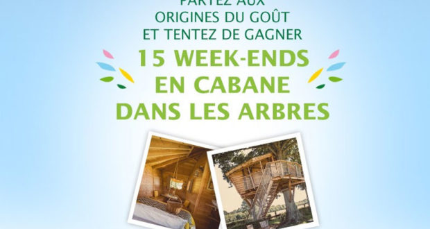 15 séjours pour 2 personnes dans une cabane dans les arbres