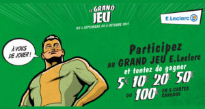 170 cartes cadeaux Leclerc de 100 euros