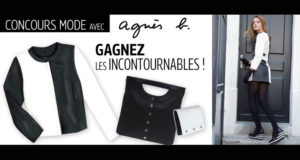 Cardigan mini en cuir souple noir & blanc