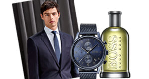 Costume Hugo Boss, parfum Hugo Boss, montre Hugo Boss