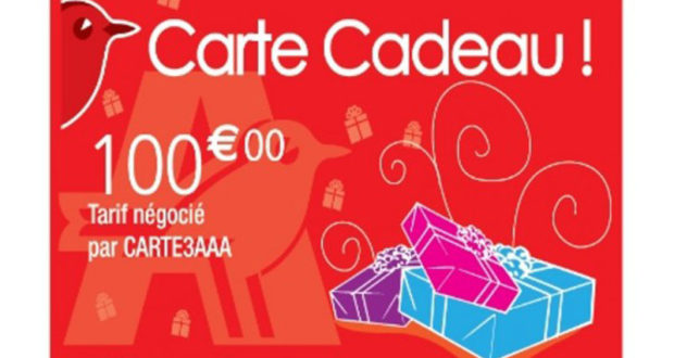 Des Cartes cadeau Auchan de 100 euros