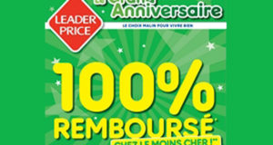 Leader Price 100% remboursé 34 produits gratuits