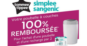 Poubelle à couches Sangenic Simplee 100% remboursée