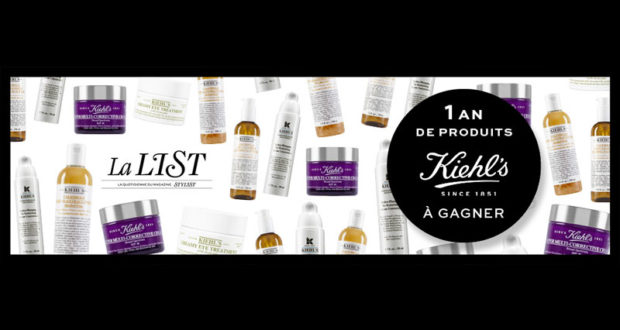 Un an de produits de beauté Kiehl's