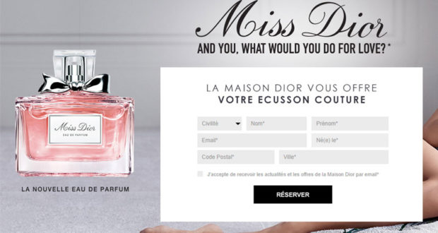 Un écusson couture Miss Dior en cadeau