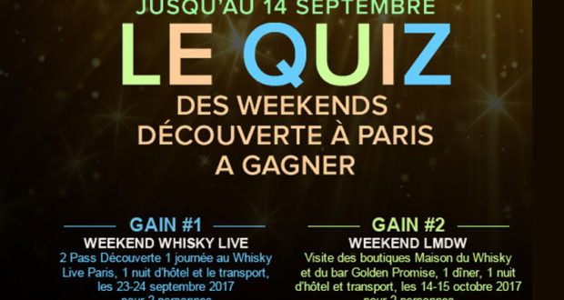 Week-end découverte du Whisky pour 2 personnes à Paris