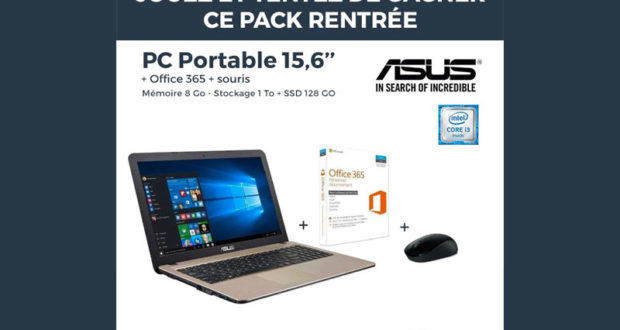 ordinateur portable Asus (valeur 499 euros)