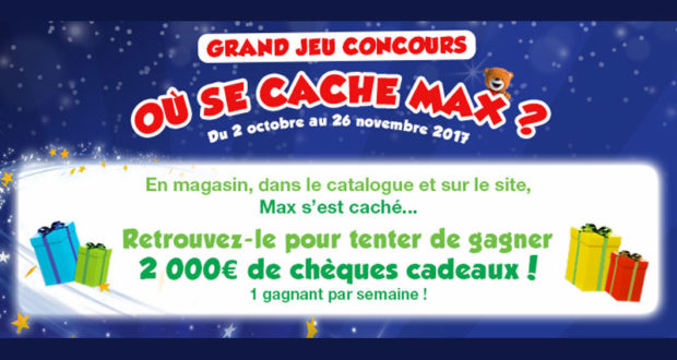 8 chèques cadeau Maxi Toys de 250 euros
