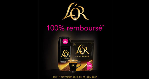 Café Soluble L’Or 100% remboursé